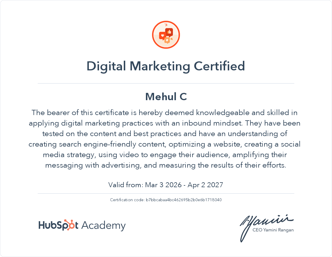 HubSpot Digital Marketing